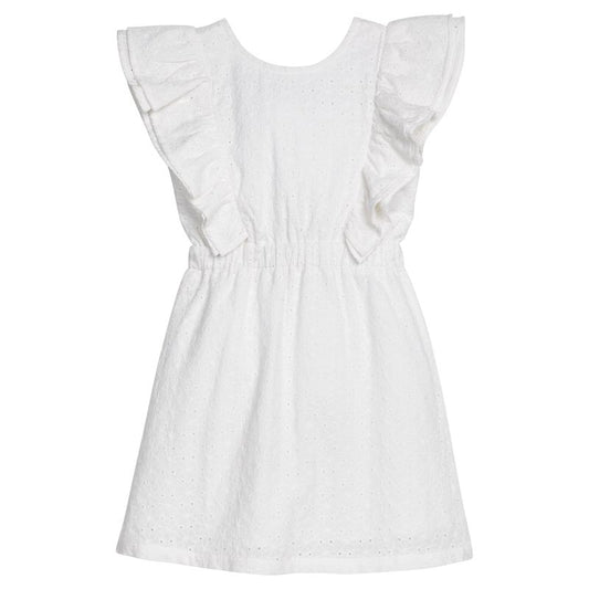 BISBY Sadie Dress- White Embroidery