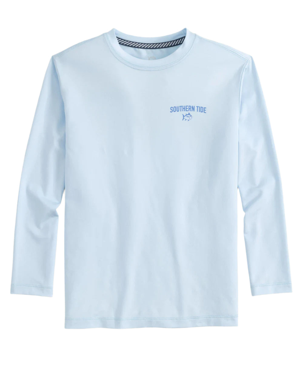 Southern Tide Blue Sails Performance Tee- Dewdrop Blue