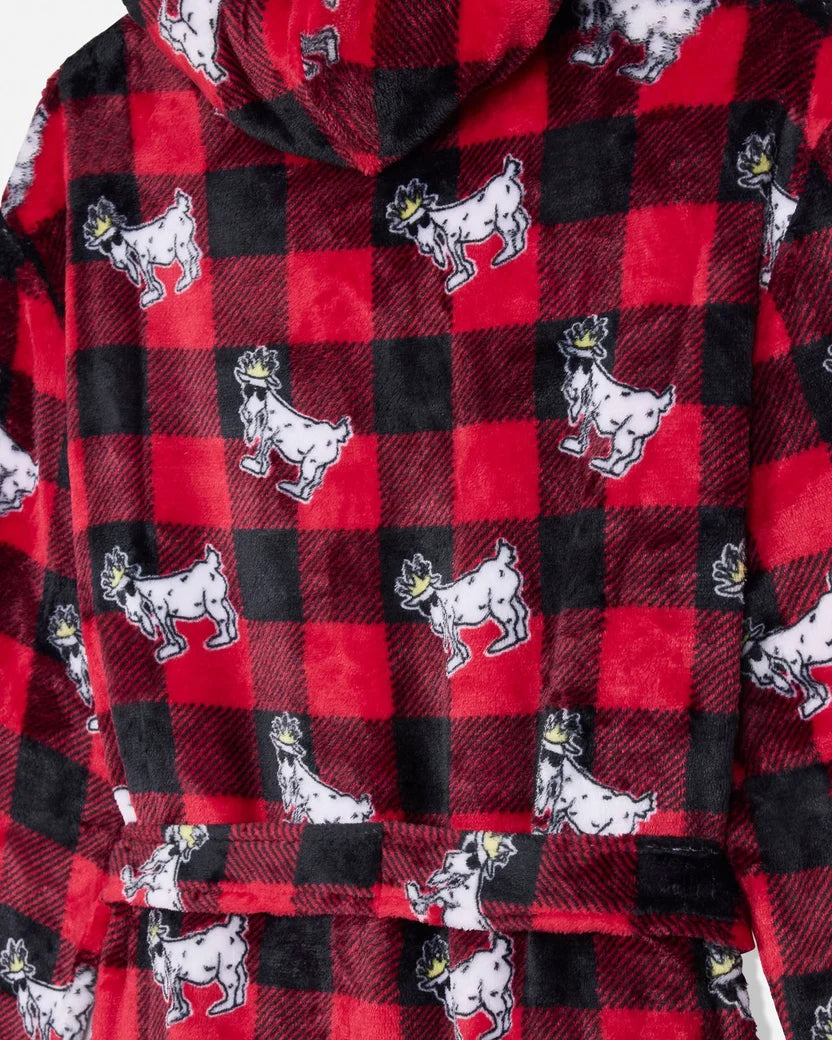 GOAT USA Buffalo Check Bath Robe