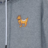 GOAT USA Chicken Nugget Hooded Sweatshirt- Gray Heather