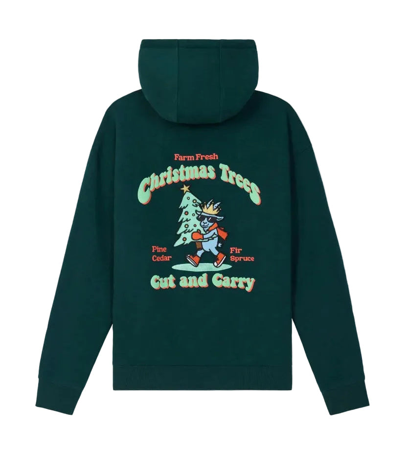 GOAT USA Christmas Trees Cut and Carry Hooded Sweatshirt- Sage