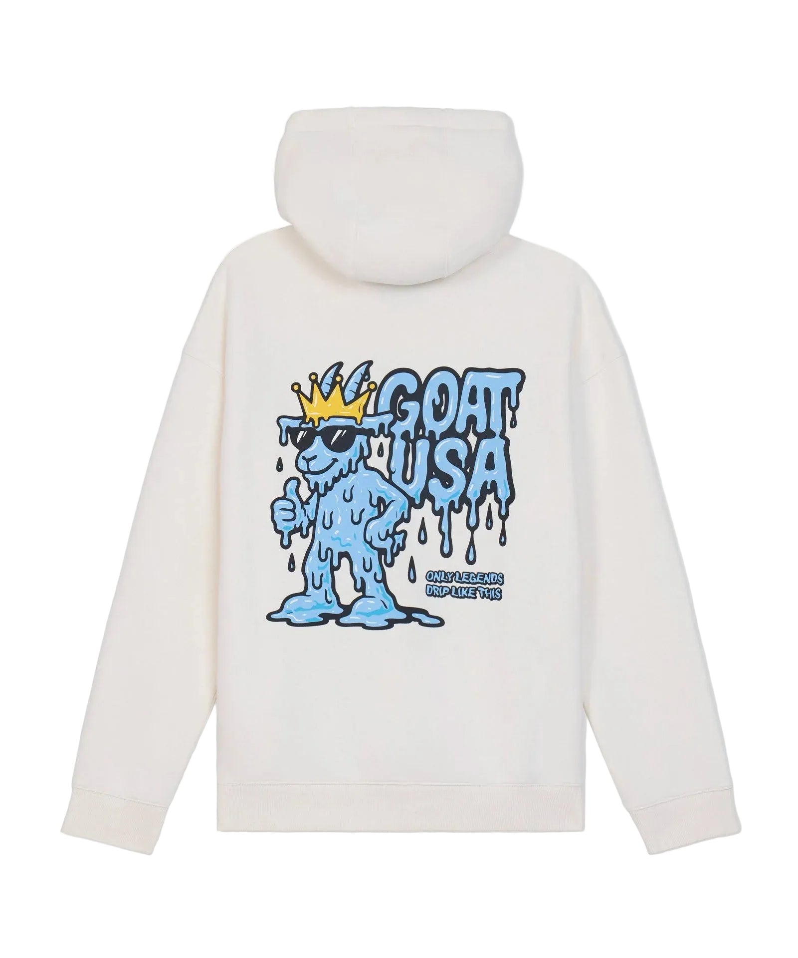GOAT USA Drip GOAT Hooded Sweatshirt- Bone