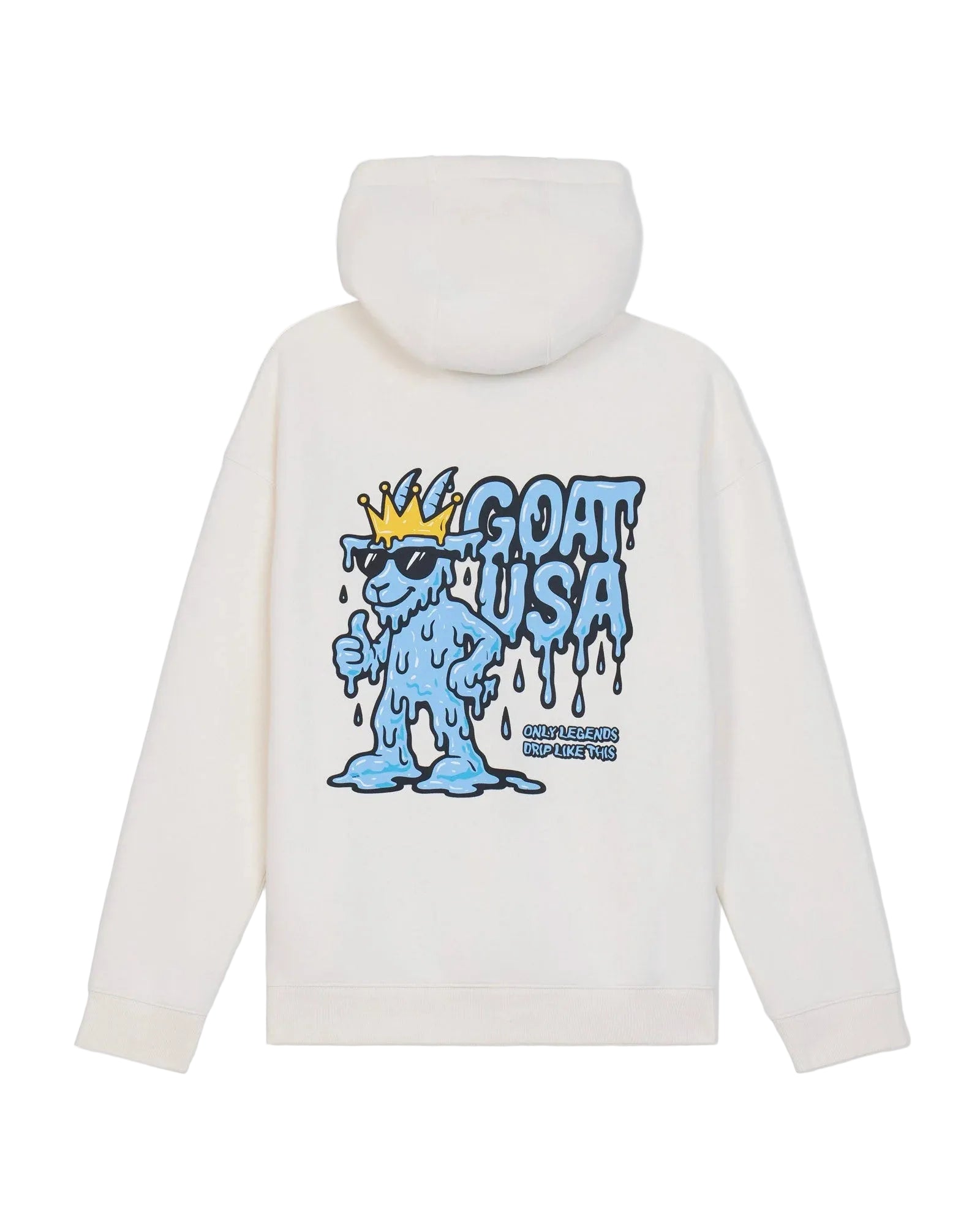 GOAT USA Drip GOAT Hooded Sweatshirt- Bone