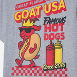 GOAT USA Youth Famous Hot Dogs T-Shirt - Gray