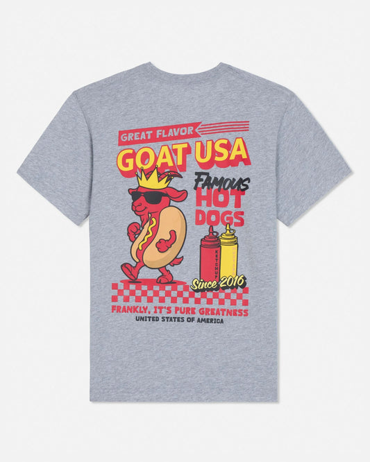 GOAT USA Youth Famous Hot Dogs T-Shirt - Gray