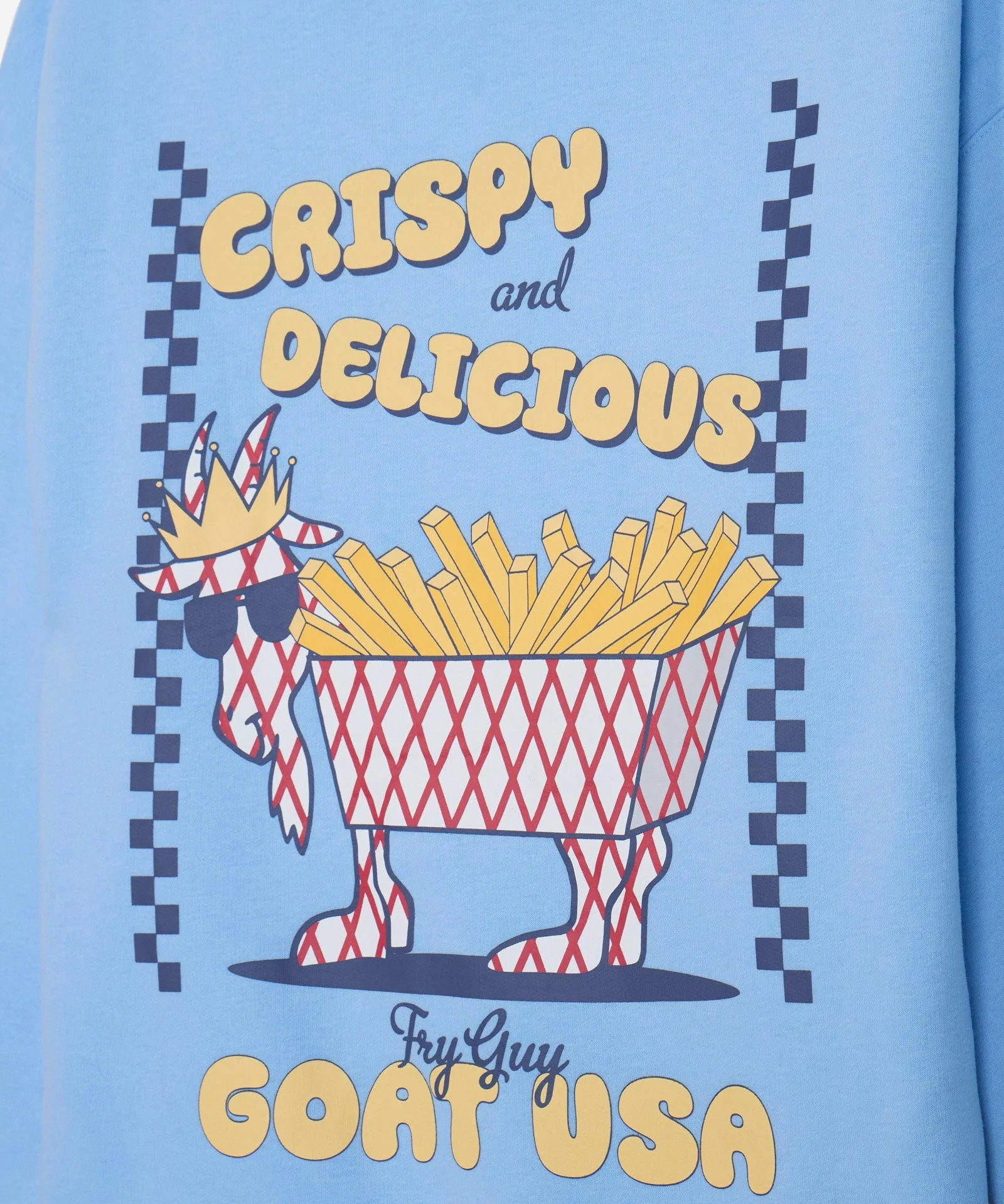 GOAT USA Fry Guy Hooded Sweatshirt- Carolina Blue