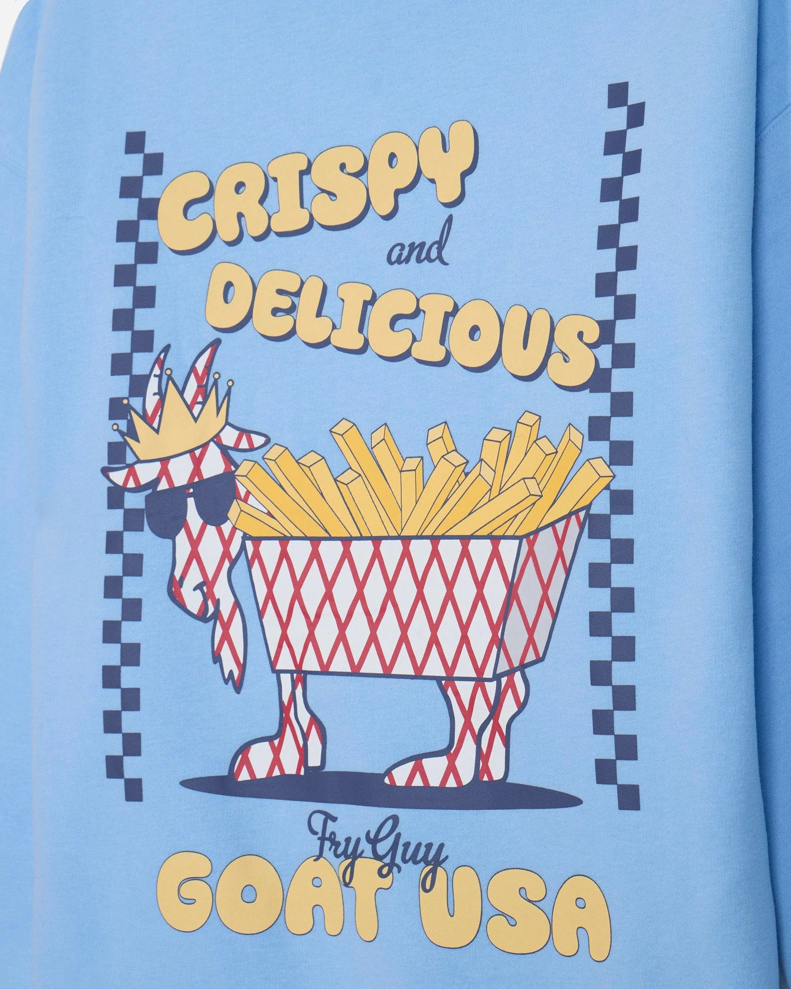 GOAT USA Fry Guy Hooded Sweatshirt- Carolina Blue