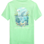 Southern Tide Golf Close One Short Sleeve Tee- Green Ash