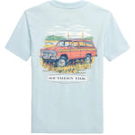 Southern Tide Marsh Wagon Tee- Clear Day Blue