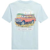 Southern Tide Marsh Wagon Tee- Clear Day Blue