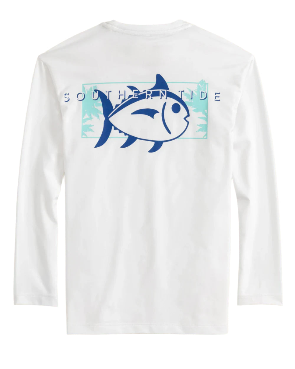 Southern Tide Palms and Skip Jacks Performance Tee- White