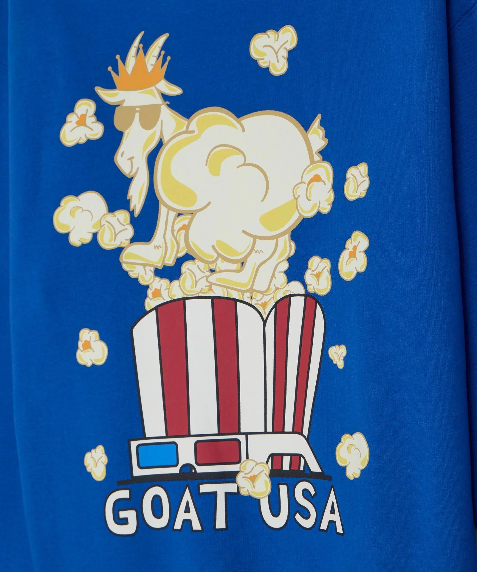 GOAT USA Royal Popcorn Hooded Sweatshirt- Royal