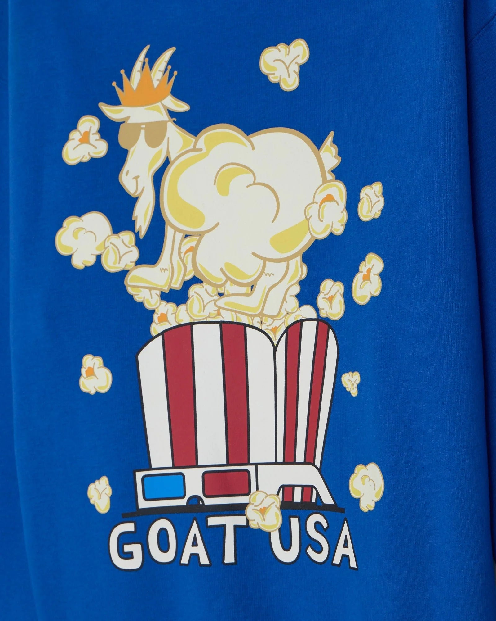 GOAT USA Royal Popcorn Hooded Sweatshirt- Royal