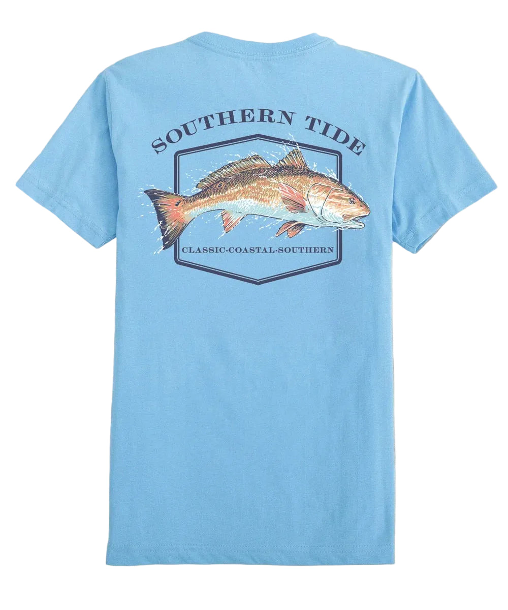 Southern Tide Redfish Short Sleeve T-Shirt- Ocean Channel