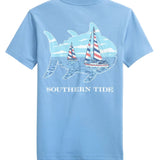 Southern Tide Sailboat Skipjack Tee- Ocean Channel
