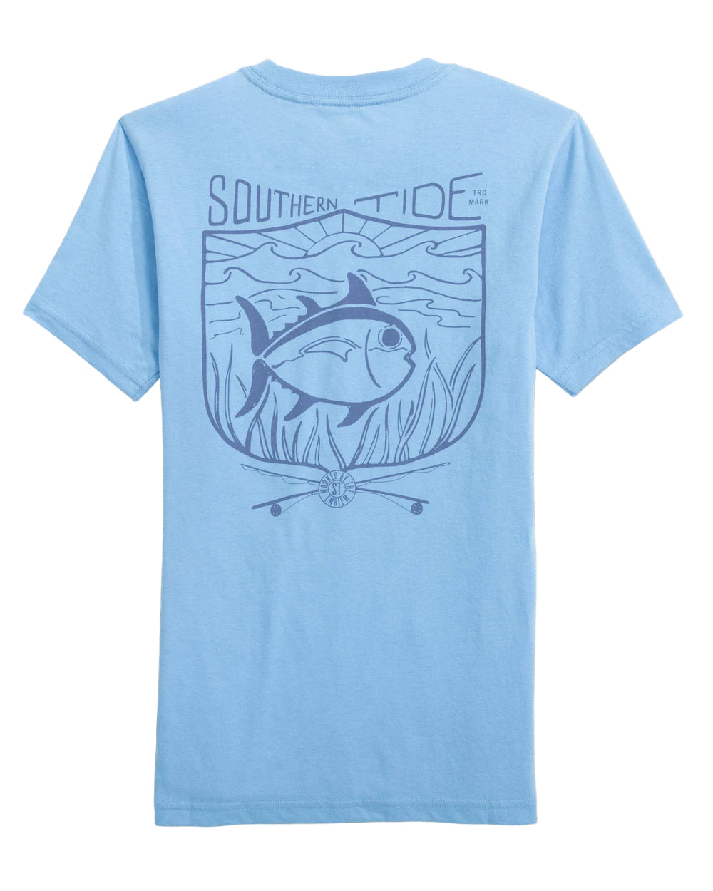 Kids Southern Tide Skipjack Fishing short sleeve t shirt