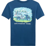 Southern Tide Skipjack Food and Beverage Short Sleeve Tee- Nautical Blue