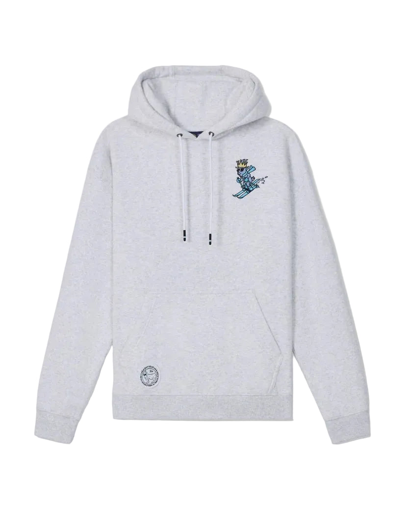 GOAT USA Snow Club Hooded Sweatshirt- Pale Gray Heather
