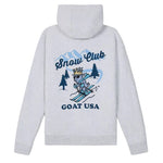 GOAT USA Snow Club Hooded Sweatshirt- Pale Gray Heather