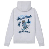 GOAT USA Snow Club Hooded Sweatshirt- Pale Gray Heather