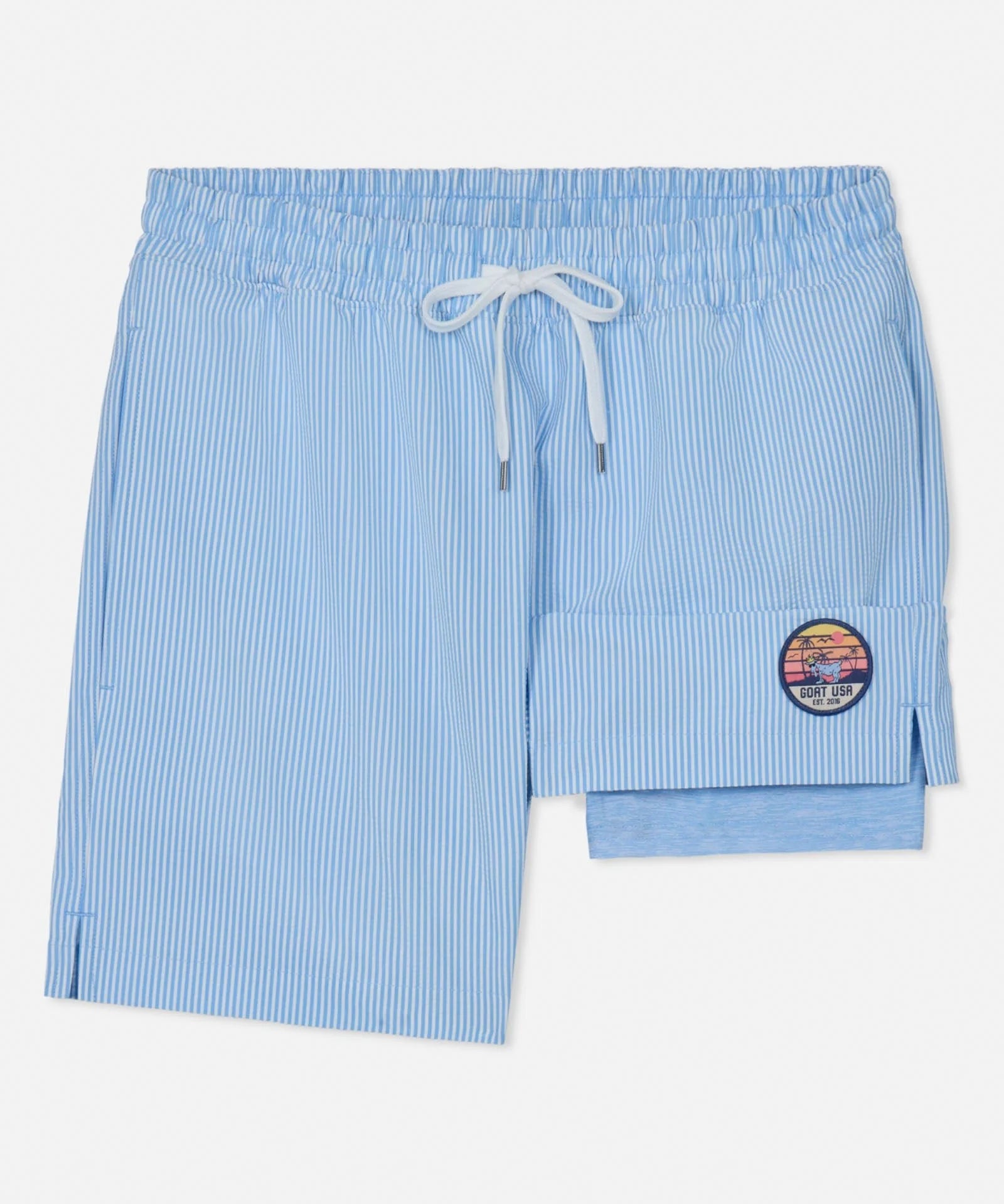 GOAT USA Striped Bathing Suit - Carolina Blue