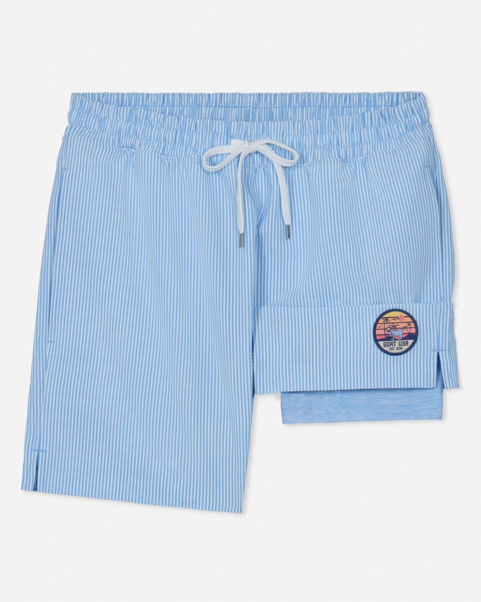 GOAT USA Striped Bathing Suit - Carolina Blue