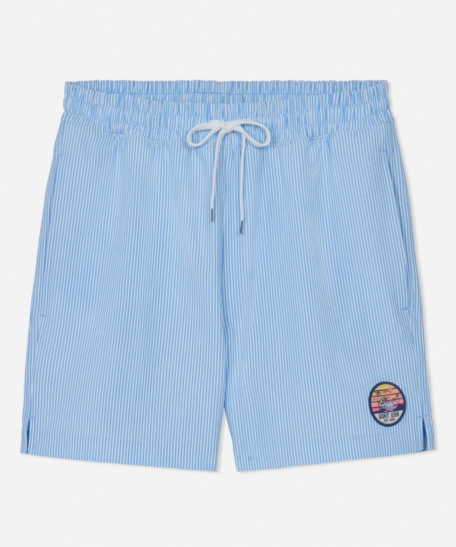 GOAT USA Striped Bathing Suit - Carolina Blue