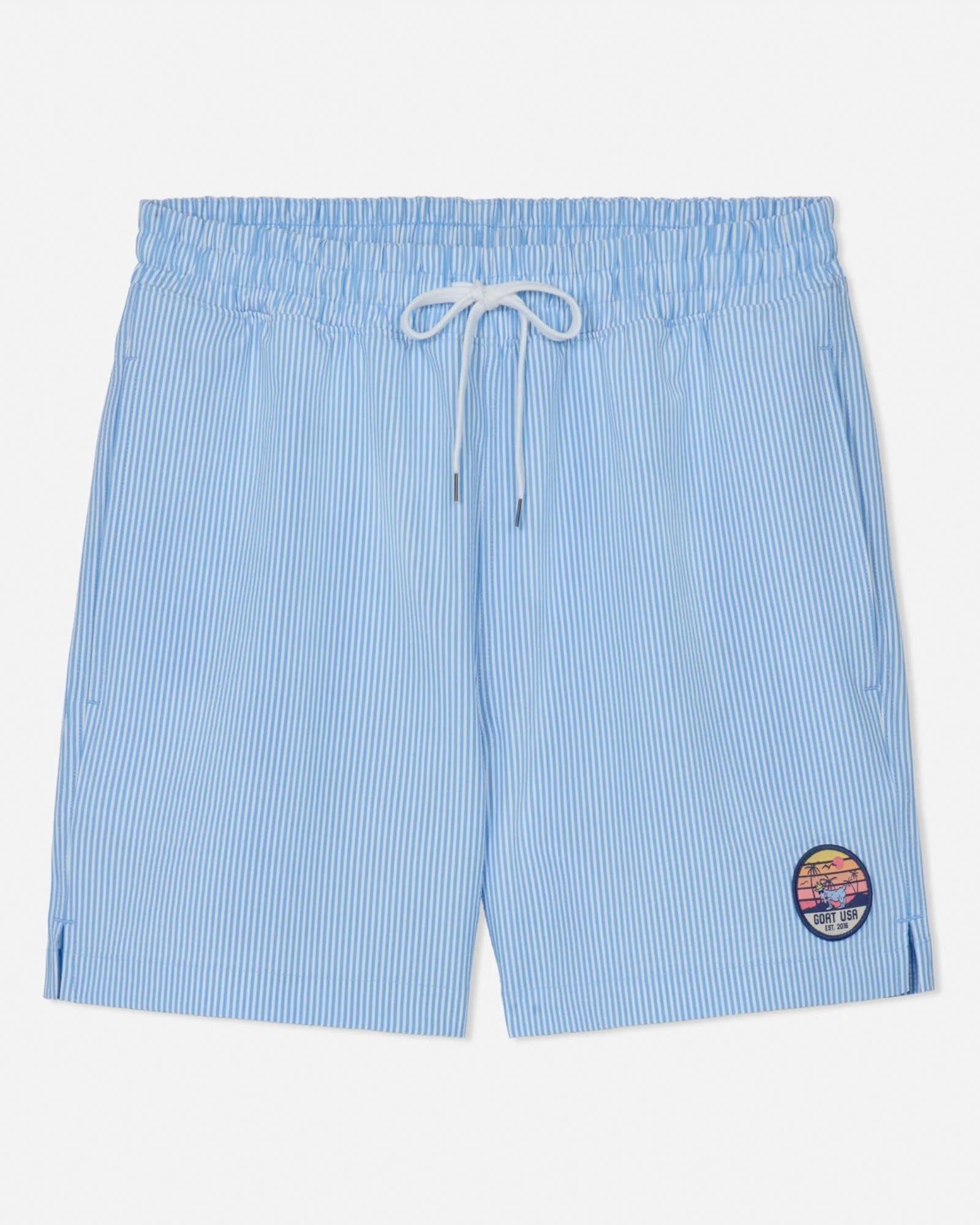 GOAT USA Striped Bathing Suit - Carolina Blue