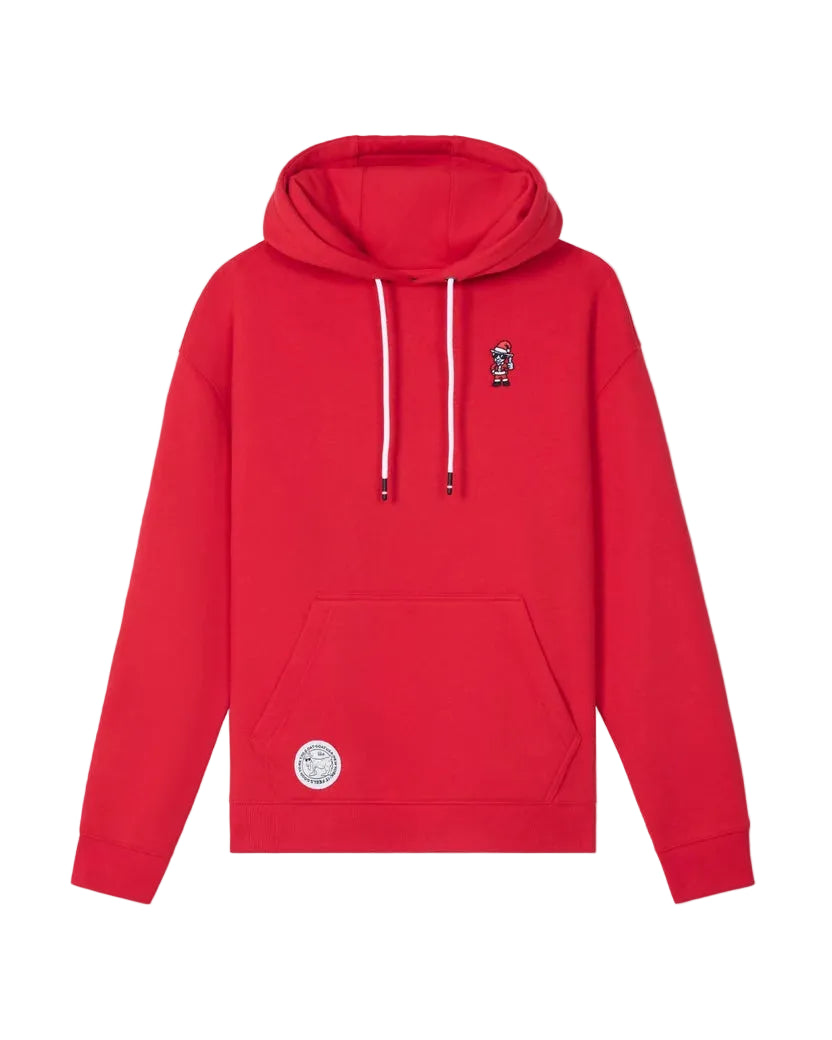 GOAT USA Thumbs Up Santa Hooded Sweatshirt- Enduring Red