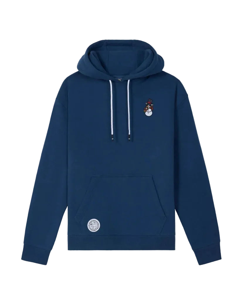 GOAT USA Thumbs Up Snowman Hooded Sweatshirt- Moonlit Ocean