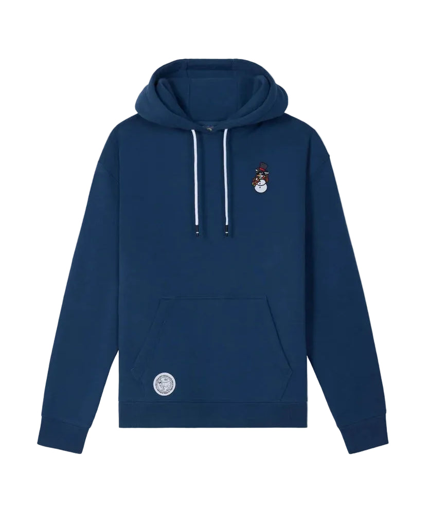 GOAT USA Thumbs Up Snowman Hooded Sweatshirt- Moonlit Ocean