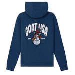 GOAT USA Thumbs Up Snowman Hooded Sweatshirt- Moonlit Ocean