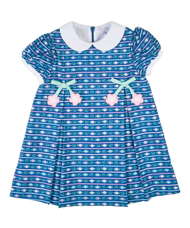 Florence Eiseman Floral Dress With Flower Ties
