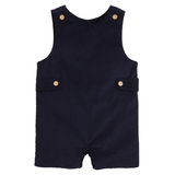 Little English Button Tab Jon Jon- Navy Corduroy