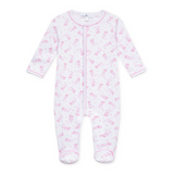 Magnolia Baby Darling Cowboy Boots Printed Ruffle Footie- Pink