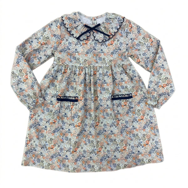 Navy Floral Dress