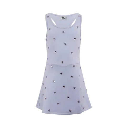 Lavender Heart Scuba Tennis Dress