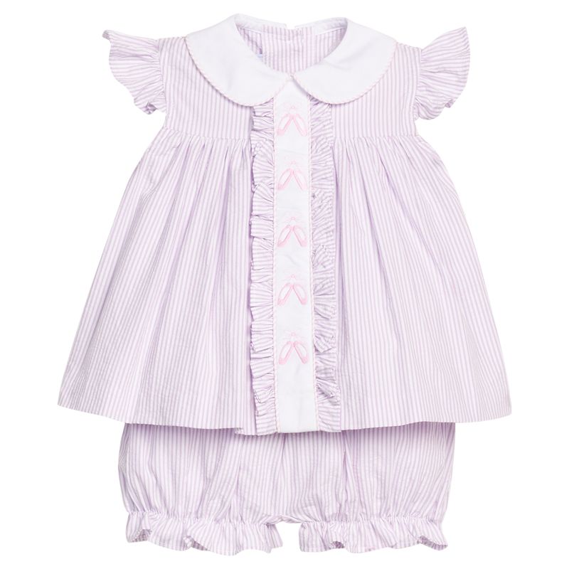 Little English Ruffled Sally Bloomer Set- Ballet