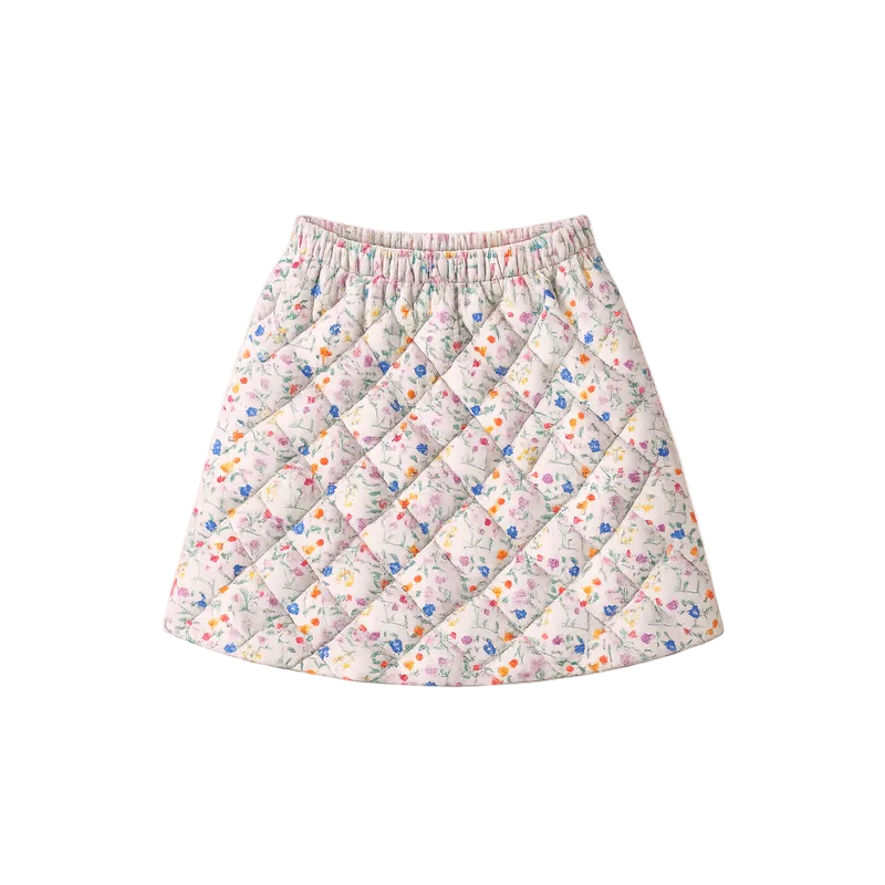 Floral Quilted Skirt