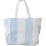 Weezie Striped Beach Bag- Cabana Blue