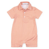 Lila and Hayes Austin Boys' Performance Shortall - Rambler Orange