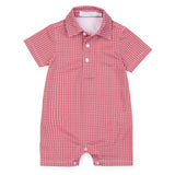 Lila and Hayes Austin Boys' Performance Shortall - Rambler Red