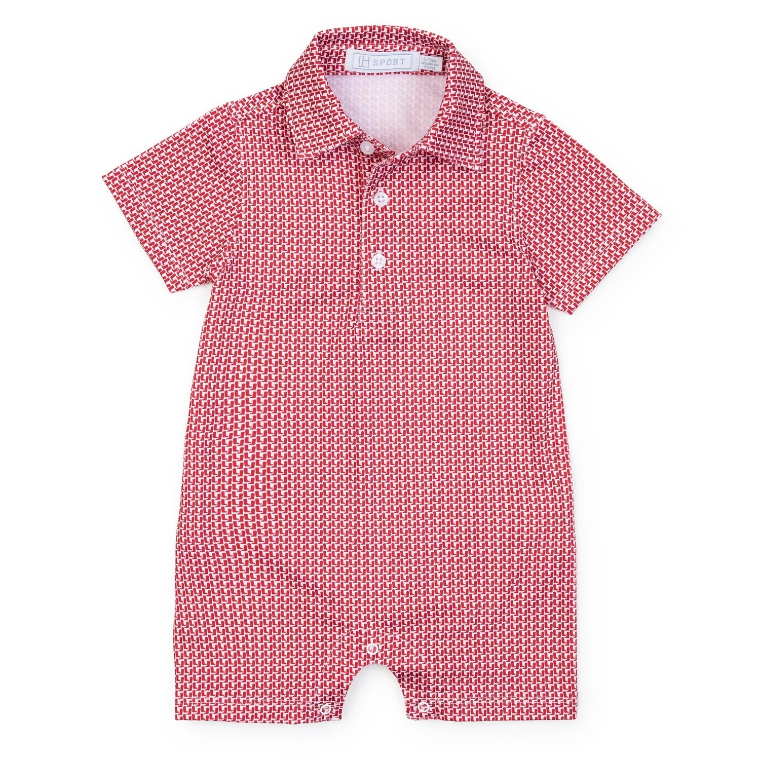 Lila and Hayes Austin Boys' Performance Shortall - Rambler Red