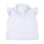 Lila and Hayes Ellie Girls' Sleeveless Performance Top by LH Sport - Flower Power Pink