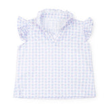 Lila and Hayes Ellie Girls' Sleeveless Performance Top by LH Sport - Flower Power Pink