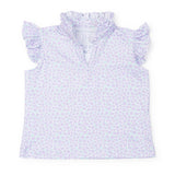 Lila and Hayes Ellie Girls' Sleeveless Performance Top- Petal Party Lavender