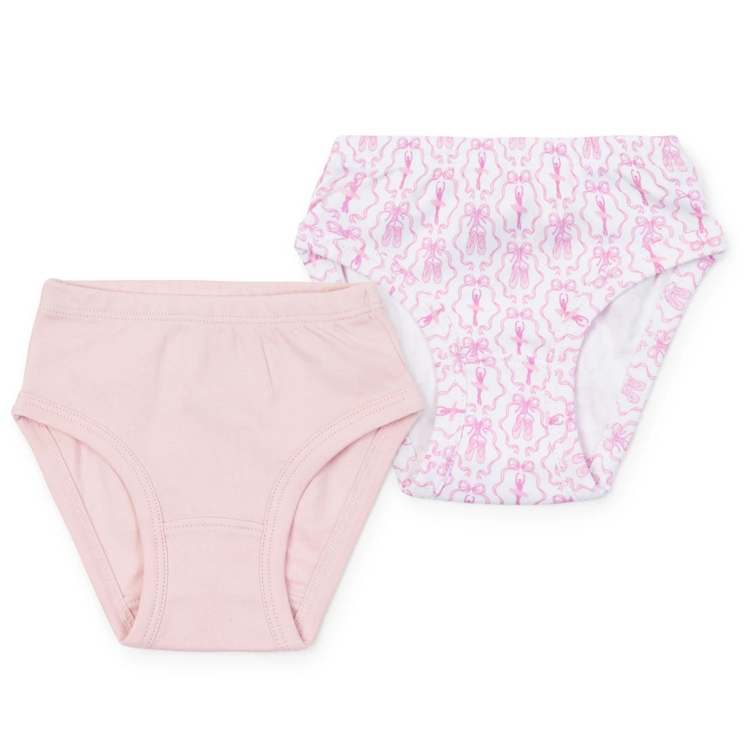 Lauren Girls' Underwear Set - Ballet and Bows and Light Pink