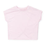 Lila and Hayes Sloane Girls' Short Sleeve Performance Top- Cotton Candy Pink