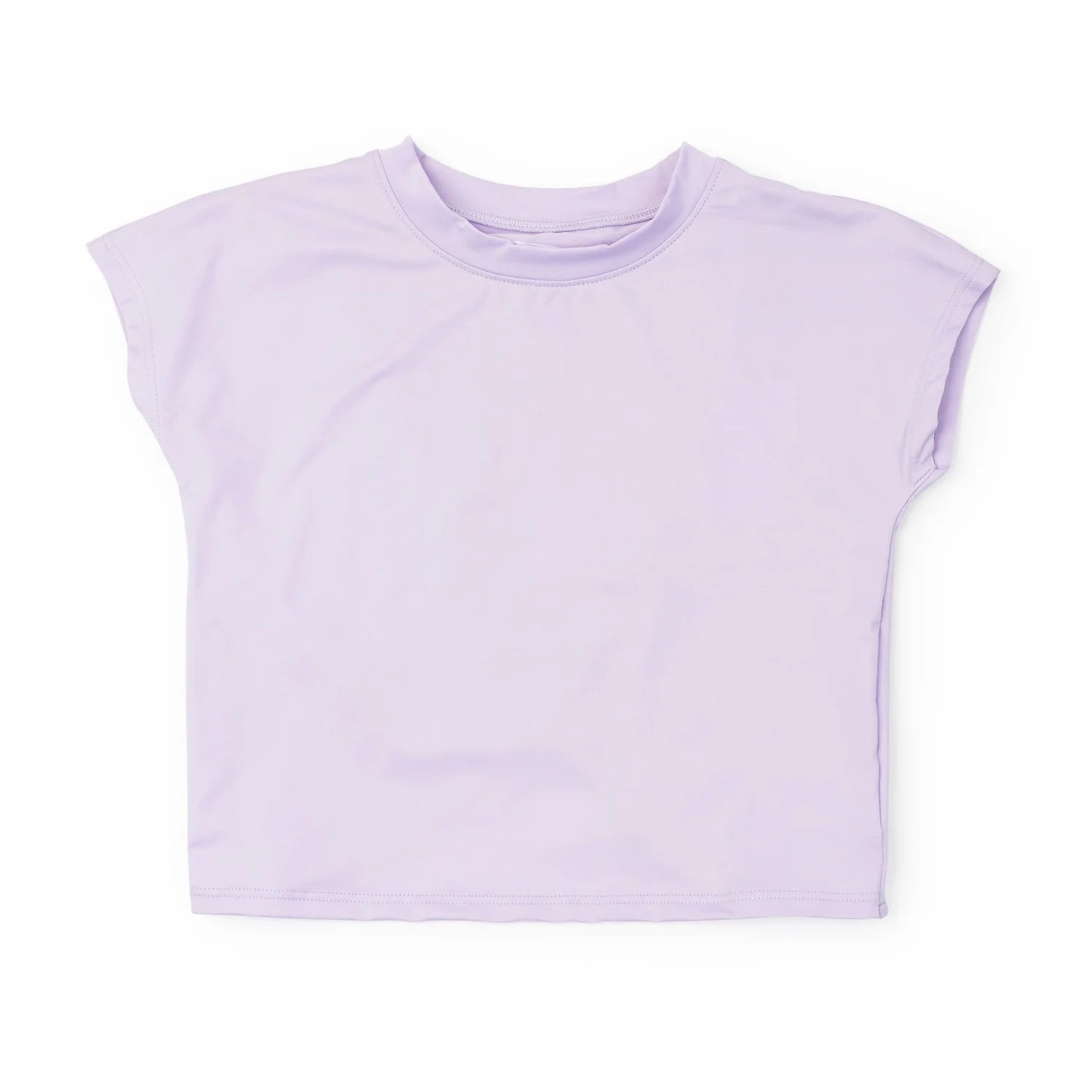 Lila and Hayes Sloane Girls' Short Sleeve Performance Top- Lavender