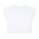 Lila and Hayes Sloane Girls' Short Sleeve Performance Top- White